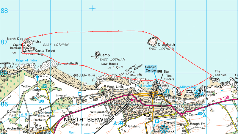 Alan Hunter's Route - North Berwick TT